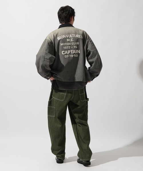 niko and…（ニコアンド） デニムジャケット gジャン Denim Zip Work