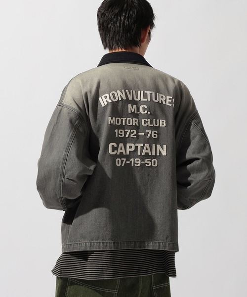 niko and…（ニコアンド） デニムジャケット gジャン Denim Zip Work