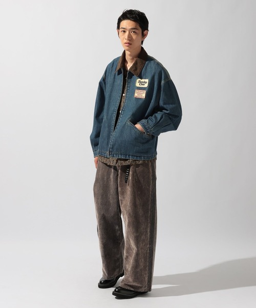 niko and…（ニコアンド） デニムジャケット gジャン Denim Zip Work