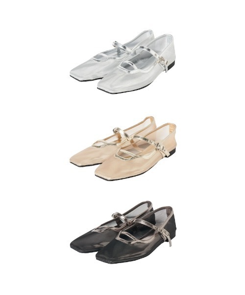 「sahara」 フラットパンプス M シルバー レディース_画像2