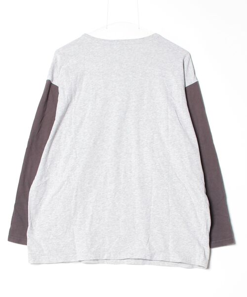 「TOWNCRAFT」 ワンポイント長袖Tシャツ M グレー メンズ_画像2
