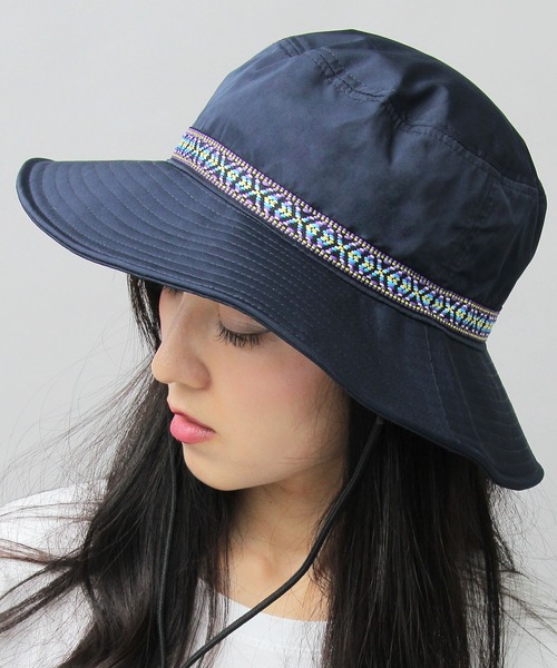 A.M.S. 帽子 ハット uvカット 紫外線カット 撥水加工ポリエステル
