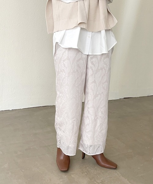パンツ シフォンジャガードパンツ Shelly Island Zozotown Paypayモール店 通販 Paypayモール