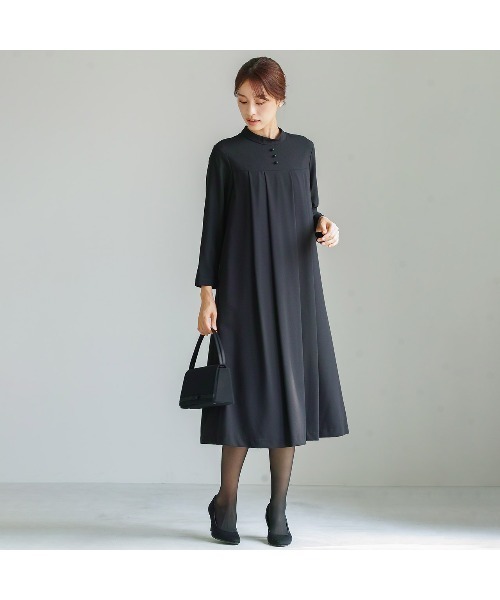 ワンピース 「洗濯機で洗える」「喪服 WEB限定」小柄さんから