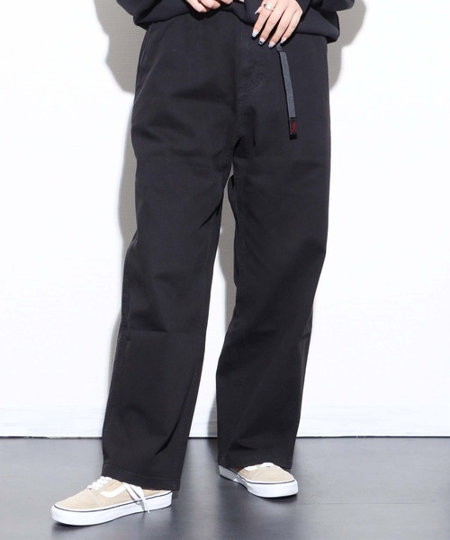 GRAMICCI ブラック ワイドパンツ LARGE Gramicci（グラミチ）の「Gramicci / 別注 ナイロン ワイド パンツ