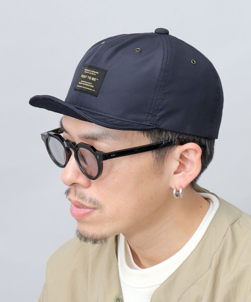 Basiquenti キャップ 帽子 撥水加工 ポリエステル タグ アンパイア