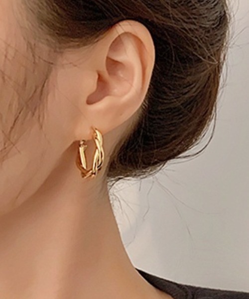 yu-ka ピアス : ツイストクリップピアス / TWIST CLIP PIERCE