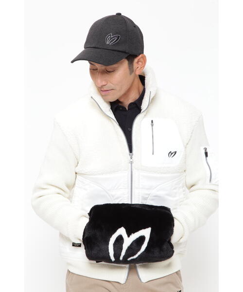 からし【MASTER BUNNY EDITION 】ハンドウォーマー MASTER BUNNY EDITION ゴルフ 「MASTER EDITION」フェイクファー