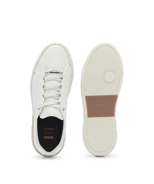 BOSS（HUGO BOSS） スニーカー BOSSロゴ シューレースループ レザー 