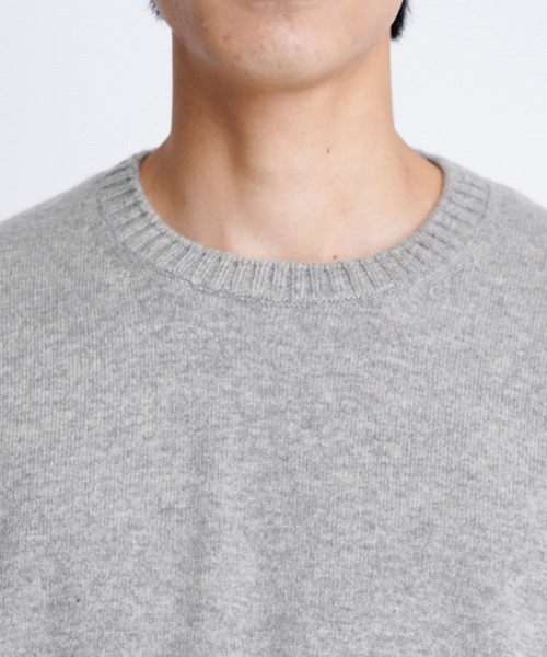 ニット メンズ 「gim context/ジムコンテキスト」Cashmere Long Sleeve Knit T-shirt｜zozo｜19