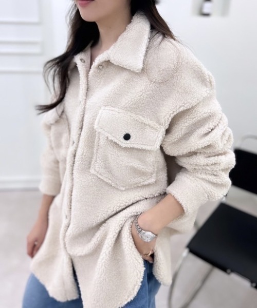 ipugo ジャケット テーラードジャケット ipugo/イプゴ モコモコ