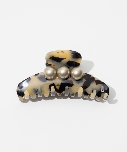 ヘアクリップ ALEXANDRE DE PARIS M CLIP　アレクサンドル ドゥ パリ スワロフスキーパール  Mクリップの画像