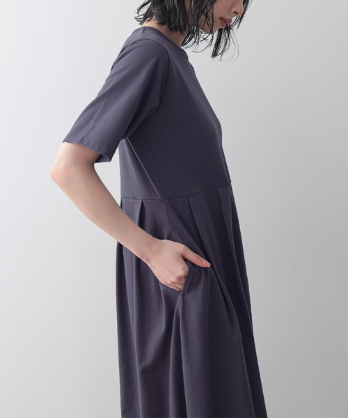for/c（フォーシー） ワンピース 半袖 汗シミ防止コクーンワンピース