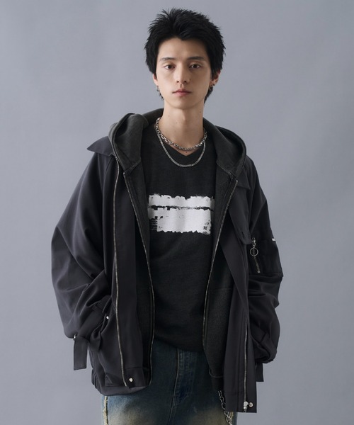 PLAN To ブルゾン アウター Oversized Flight Blouson - オーバー 