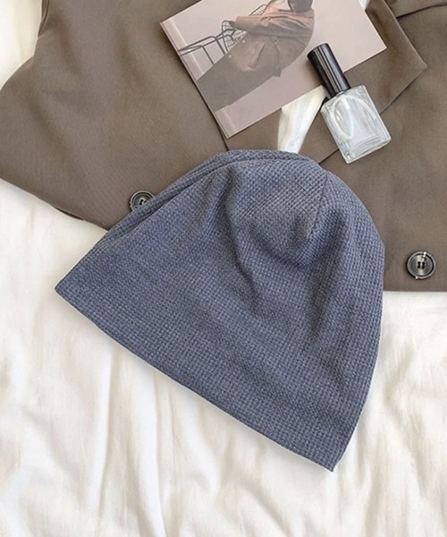 I Blame Lulu カシミヤ100ニットキャップ ブルー Champion チャンピオン ダブルワッチ ニットキャップ 帽子