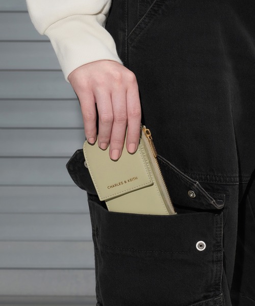 CHARLES ＆ KEITH 財布 Calla カルラ トライフォールドサイド
