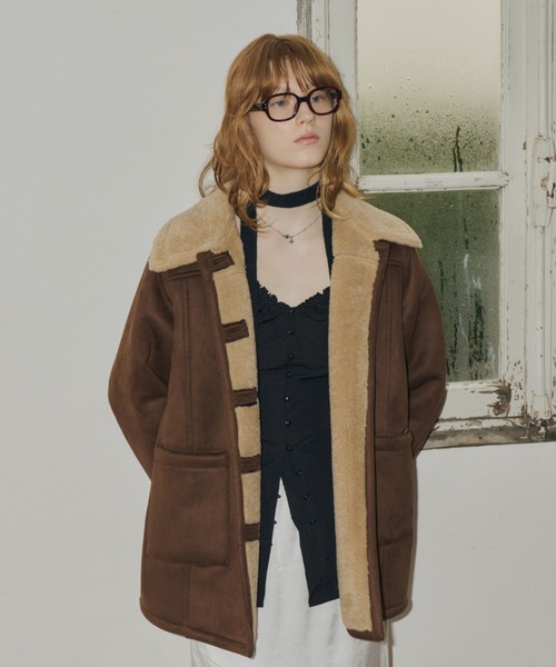GIUNON ブラウス シャツ waist cinching shirring blouse