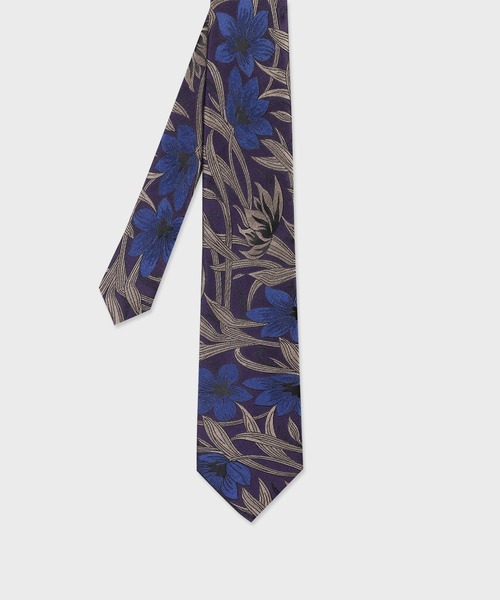 Paul Smith ネクタイ フラワーパターン タイ「240107 552MT