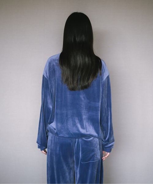 everyone cotton velours set up ネイビー ベロア HONE velour corduroy pajamas set up/ ベロアコーデュロイパジャマ