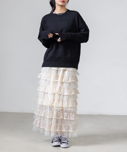 DAY CLOSET ニット セーター キラキラ レディース 長袖ドレッシー