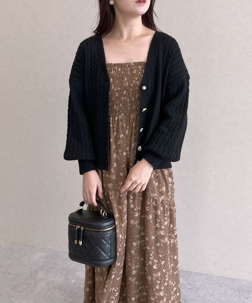 mysty woman ワンピース ショートニットガラキャミワンピース