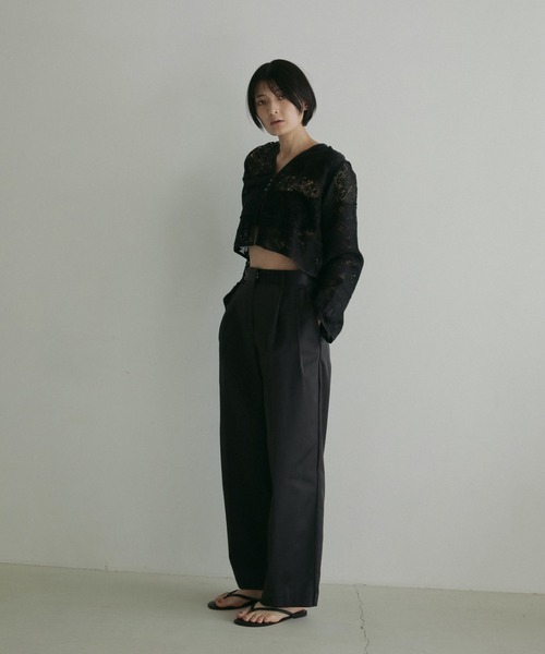 Patchwork Lace Cardigan アンヌーク　ブラック ànuke online store（アンヌーク） / Patchwork Lace