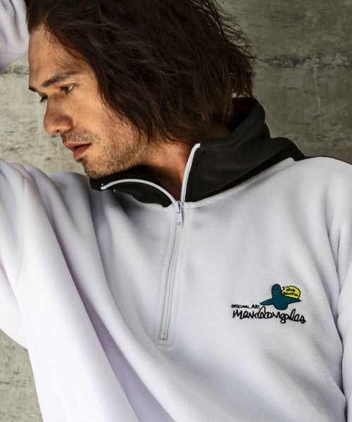 スウェット・トレーナー Mark Gonzales NAVY SHMOO GRAPHIC SWEATSHIRT Mark Gonzales トレーナー スウェット 「WEB・直営店限定」MARK