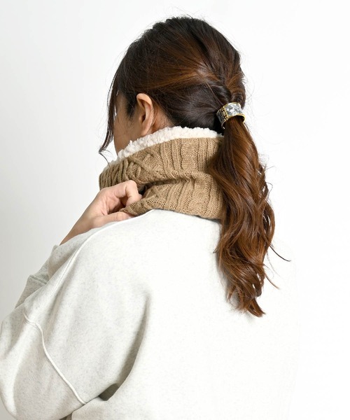 marai（マーライ） ネックウォーマー スヌード 裏ボアニット ネック