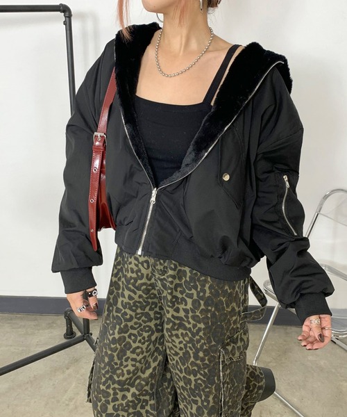 non-hedge（ノンヘッジ） ma1 ma-1 リバーシブルフード付ビッグMA1