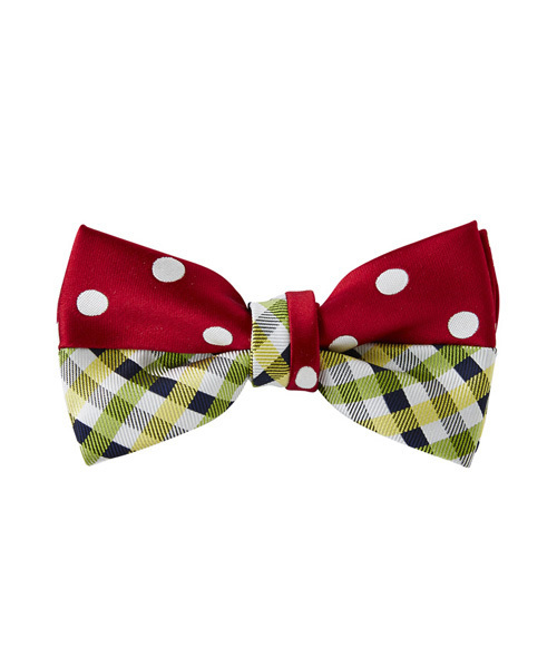 giraffe（ジラフ） ネクタイ ドットチェックペアネクタイ RED