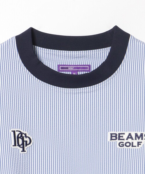 【美品】BEAMSGOLFビームスゴルフ　ブルゾン　ネイビーホワイト　メンズ　M BEAMS GOLF（ビームス ゴルフ） ブルゾン アウター PURPLE LABEL