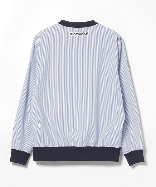 【美品】BEAMSGOLFビームスゴルフ　ブルゾン　ネイビーホワイト　メンズ　M BEAMS GOLF（ビームス ゴルフ） ブルゾン アウター PURPLE LABEL
