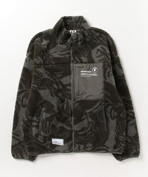 「AAPE BY A BATHING APE」 ブルゾン X-LARGE ダークカーキ メンズ_画像2