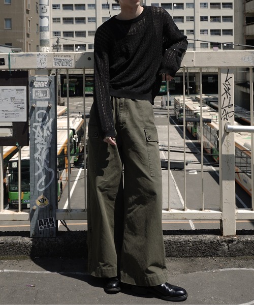 Noen セーター ニット ロープメッシュサマーニット メンズ
