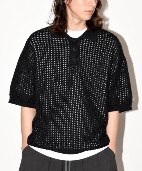 SUPERTHANKS（スーパーサンクス） tシャツ メッシュニットポロシャツ