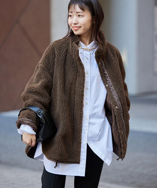 SLOBE IENA（スローブイエナ） ナイロンブルゾン FREE ブラウン