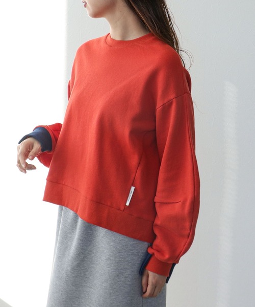 トレーナー スウェット BICOLOR SWEAT TOPS レディース