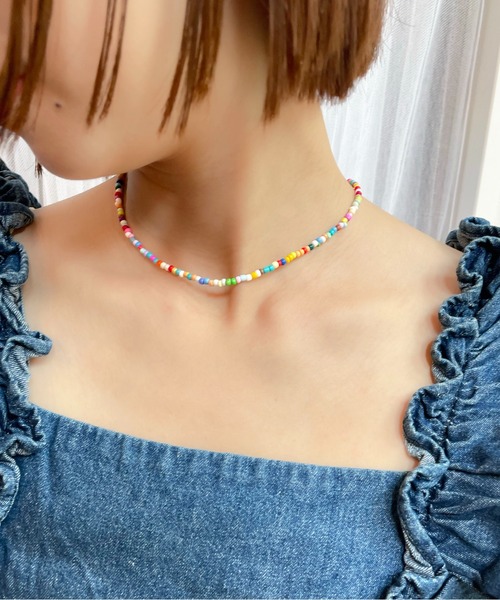 rae ネックレス 「rae」ビーズネックレス レディース メンズ