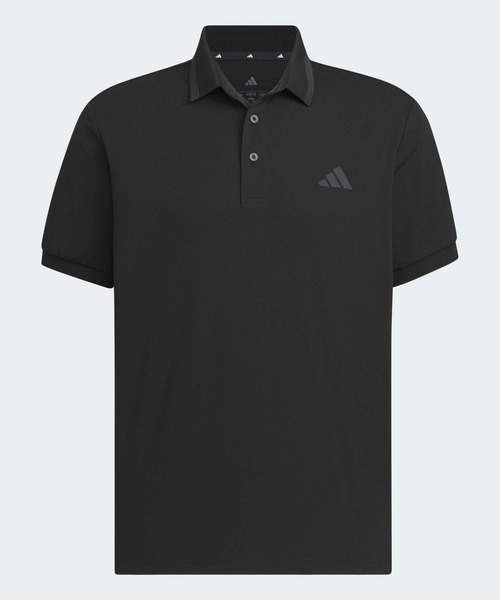 adidas（アディダス） ポロシャツ ワンポイントロゴ UVケア付き半袖