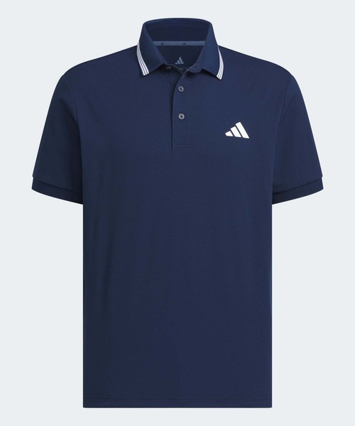 adidas（アディダス） ポロシャツ ワンポイントロゴ UVケア付き半袖