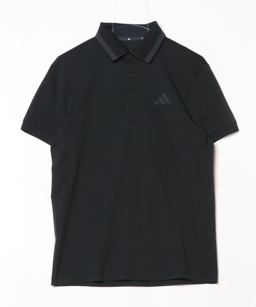 adidas（アディダス） ポロシャツ ワンポイントロゴ UVケア付き半袖