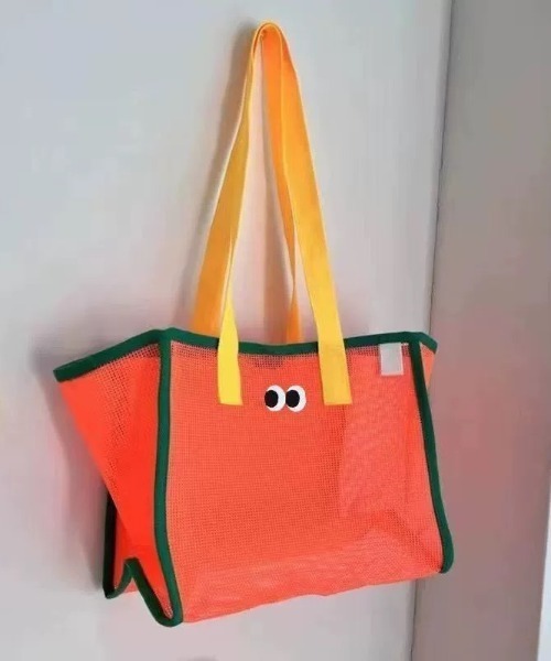 トートバッグ 「A4収納可能」目玉メッシュトートバッグ ビーチ プール トラベル レディース | ブランド登録なし | 05