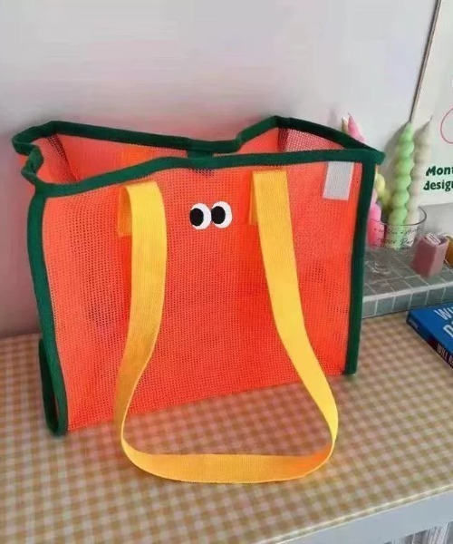 トートバッグ 「A4収納可能」目玉メッシュトートバッグ ビーチ プール トラベル レディース | ブランド登録なし | 07