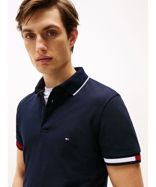 TOMMY HILFIGER（トミー・ヒルフィガー） ポロシャツ フラッグカフ 