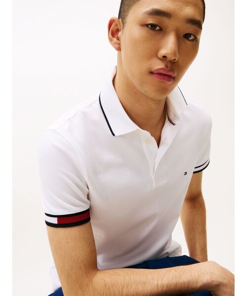 TOMMY HILFIGER（トミー・ヒルフィガー） ポロシャツ フラッグカフ