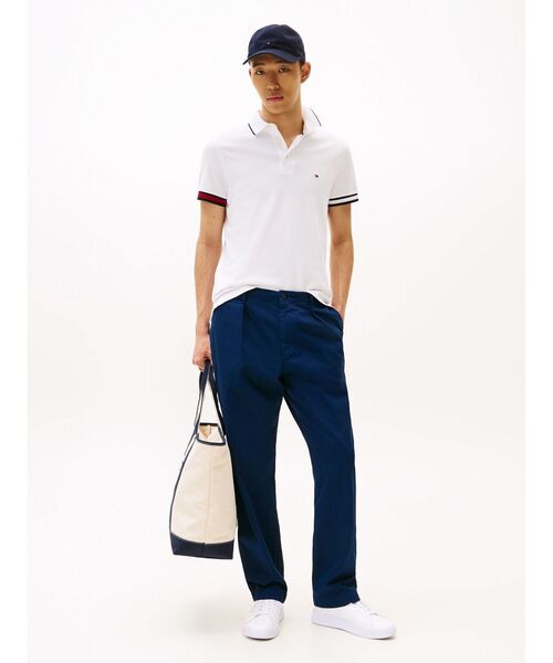 TOMMY HILFIGER（トミー・ヒルフィガー） ポロシャツ フラッグカフ 