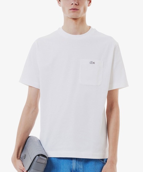 LACOSTE（ラコステ） tシャツ アウトラインクロックポケットTシャツ