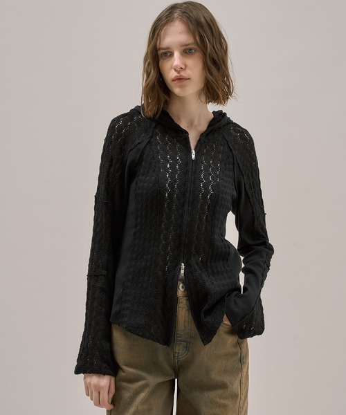 PUBLIC TOKYO（パブリックトウキョウ） パーカー コットンレース