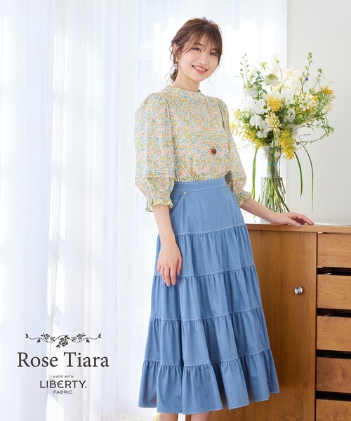 Rose Tiara（ローズティアラ） ブラウス シャツ 夏 Rose Tiara with 