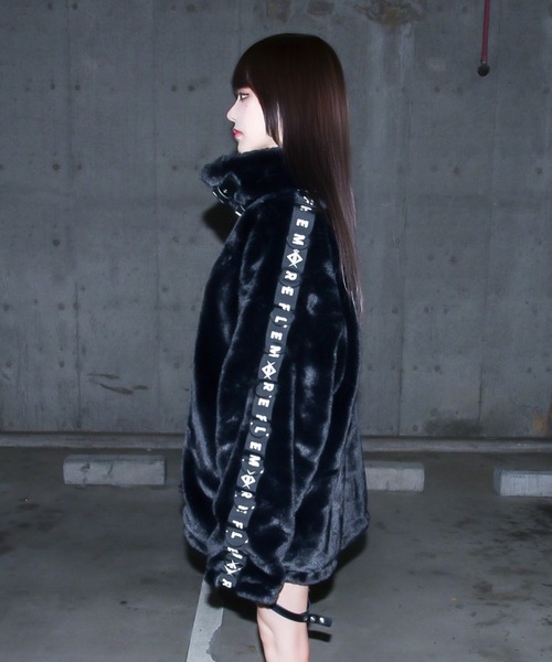 REFLEM（レフレム） ジップアップブルゾン FREE ブルー レディース